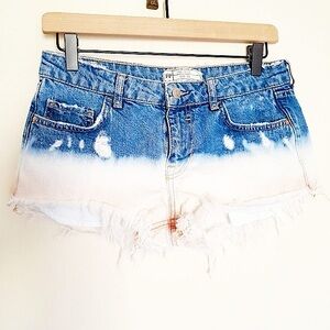 Free People Bleached Cutoffs size 25